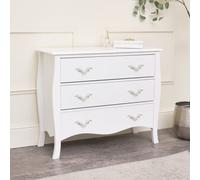 Melody Maison Large 3 Drawer Chest Of Drawers - Elizabeth White Range