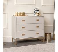 Melody Maison Large 3 Drawer Chest Of Drawers - Elle Stone Range