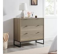 Melody Maison Large 3 Drawer Chest Of Drawers - Hesley Nordic Wood Range