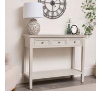 Melody Maison Large 3 Drawer Sideboard Console Table - Daventry Taupe-Grey Range