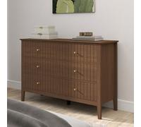 Melody Maison Large 6 Drawer Chest Of Drawers - Hales Dark Wood Range