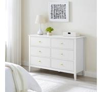 Melody Maison Large 6 Drawer Chest Of Drawers - Hales White Range