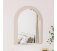 Melody Maison Large Beige Arched Wall Mirror - 90cm X 75cm | Size: 90 cm X 75 cm Melody Maison Beige 90 cm X 75 cm