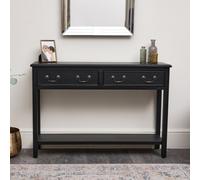 Melody Maison Large Black 2 Drawer Console Table