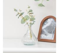 Melody Maison Large Clear Ribbed Glass Posy Vase