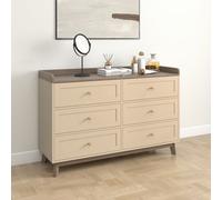 Melody Maison Large Cream 6 Drawer Chest Of Drawers - Oswin Range