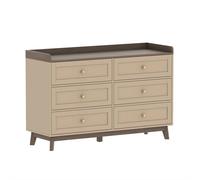 Melody Maison Large Cream 6 Drawer Chest Of Drawers - Oswin Range Melody Maison Cream