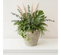Melody Maison Large Cream Stone Medora Vase - 26.5Cm