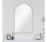 Melody Maison Large Framed Black Arched Mirror 100cm x 60cm