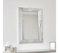 Melody Maison Large Frameless Bevelled Rectangular Wall Mirror 60Cm X 90Cm