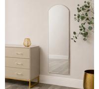 Melody Maison Large Full Length Gold Frameless Arched Mirror - 47Cm X 142Cm