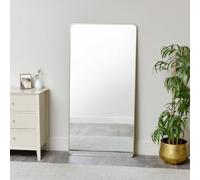 Melody Maison Large Gold Curved Framed Wall / Leaner Mirror 160cm X 80cm | Size: 160 cm X 80 cm Melody Maison Gold 160 cm X 80 cm