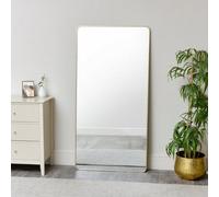 Melody Maison Large Gold Curved Framed Wall / Leaner Mirror 160Cm X 80Cm