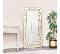 Melody Maison Large Gold Geometric Framed Mirror 70cm x 150cm
