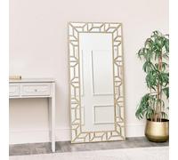 Melody Maison Large Gold Geometric Framed Mirror 70Cm X 150Cm