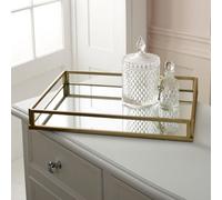Melody Maison Large Gold Mirrored Cocktail Tray