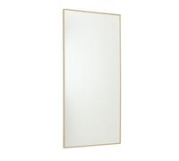Melody Maison Large Gold Thin Framed Leaner Mirror 80cm X 180cm in Metallic Gold | Size: 80 cm X 180 cm Melody Maison Metallic Gold 80 cm X 180 cm