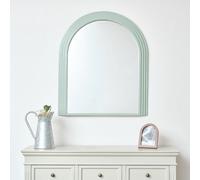 Melody Maison Large Green Arched Wall Mirror - 90Cm X 75Cm