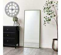 Melody Maison Large Green Thin Framed Wall/leaner Mirror 60Cm X 140Cm