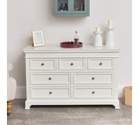 Melody Maison Large Ivory 7 Drawer Chest Of Drawers - Daventry Ivory Range Melody Maison Ivory