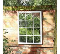 Melody Maison Large Matte White Window Mirror 130cm X 95cm | Size: 130 cm X 95 cm Melody Maison White 130 cm X 95 cm
