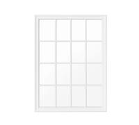 Melody Maison Large Matte White Window Mirror 130cm X 95cm | Size: 130 cm X 95 cm Melody Maison White 130 cm X 95 cm