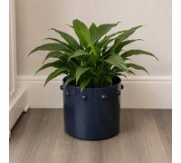 Melody Maison Large Navy Blue Bobbled Planter Pot - 28Cm X 23.5Cm