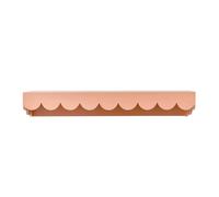 Melody Maison Large Peach Scalloped Wall Storage Shelf - 61cm in Pale Pink Melody Maison Pale Pink