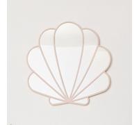 Melody Maison Large Pink Shell Shaped Wall Mounted Mirror - 60Cm X 60Cm