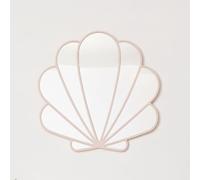 Melody Maison Large Pink Shell Shaped Wall Mounted Mirror - 60cm x 60cm