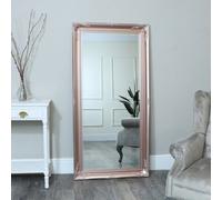 Melody Maison Large Rose Gold Pink Ornate Wall/Floor Mirror 78cm X 158cm | Size: 78 cm X 158 cm Melody Maison Rose Gold 78 cm X 158 cm