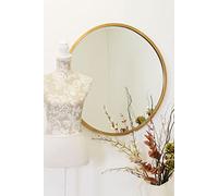 Melody Maison Large Round Gold Framed Wall Mirror 80cm x 80cm