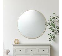 Melody Maison Large Round Gold Mirror 100Cm X 100Cm