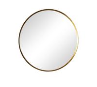 Melody Maison Large Round Gold Mirror 100cm X 100cm in Metallic Gold | Size: 100 cm X 100 cm Melody Maison Metallic Gold 100 cm X 100 cm