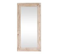 Melody Maison Large Rustic Wooden Wall/Leaner Mirror 158cm X 78cm in Beige | Size: 158 cm X 78 cm Melody Maison Beige 158 cm X 78 cm