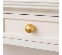 Melody Maison Large Shiny Gold Round Hammered Drawer Knob - 5cm