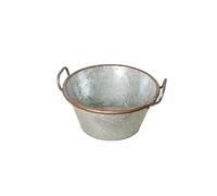 Melody Maison Large Silver Galvanised Metal Trough Planter Pot - 55cm Melody Maison Silver