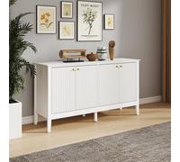 Melody Maison Large White 4 Door Sideboard - Hales White Range Melody Maison White