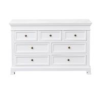 Melody Maison Large White 7 Drawer Chest Of Drawers - Daventry White Range Melody Maison White