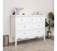 Melody Maison Large White Chest Of 6 Drawers - Victoria Range Melody Maison White
