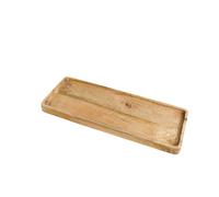 Melody Maison Mango Wood Rectangular Decorative Tray - 34.5cm in Light Brown Melody Maison Light Brown