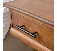 Melody Maison Matte Black Metal Hammered Bar Pull Drawer Handle 16Cm