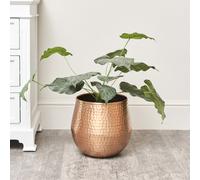 Melody Maison Medium Copper Hammered Metal Planter