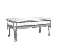 Melody Maison Mirrored Coffee Table - Tiffany Range in Metallic Silver Melody Maison Metallic Silver
