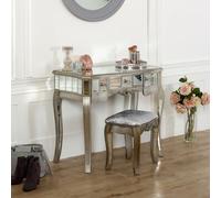 Melody Maison Mirrored Dressing Table And Stool - Tiffany Range