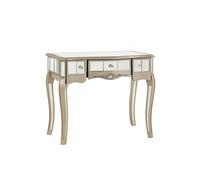 Melody Maison Mirrored Dressing Table & Stool - Tiffany Range in Metallic Silver Melody Maison Metallic Silver