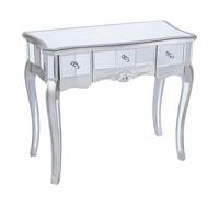 Melody Maison Mirrored Dressing Table - Tiffany Range in Silver Melody Maison Silver