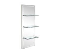 Melody Maison Mirrored Wall Mounted Shelving Unit in Clear Melody Maison Clear