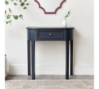 Melody Maison Navy Black Half Moon Table - Daventry Navy Black Range