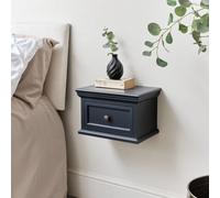 Melody Maison Navy Black Wall Mounted Bedside Table - Daventry Navy Black Range
